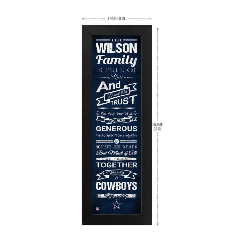 Dallas, Cowboys, Family, Cheer, Custom, Print, 720801135182, NFL, Free Shipping, Wall Art, 
