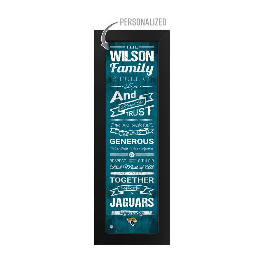Jacksonville, Jaguars, Family, Cheer, Custom, Print, 720801135311, NFL, Free Shipping, Wall Art,
