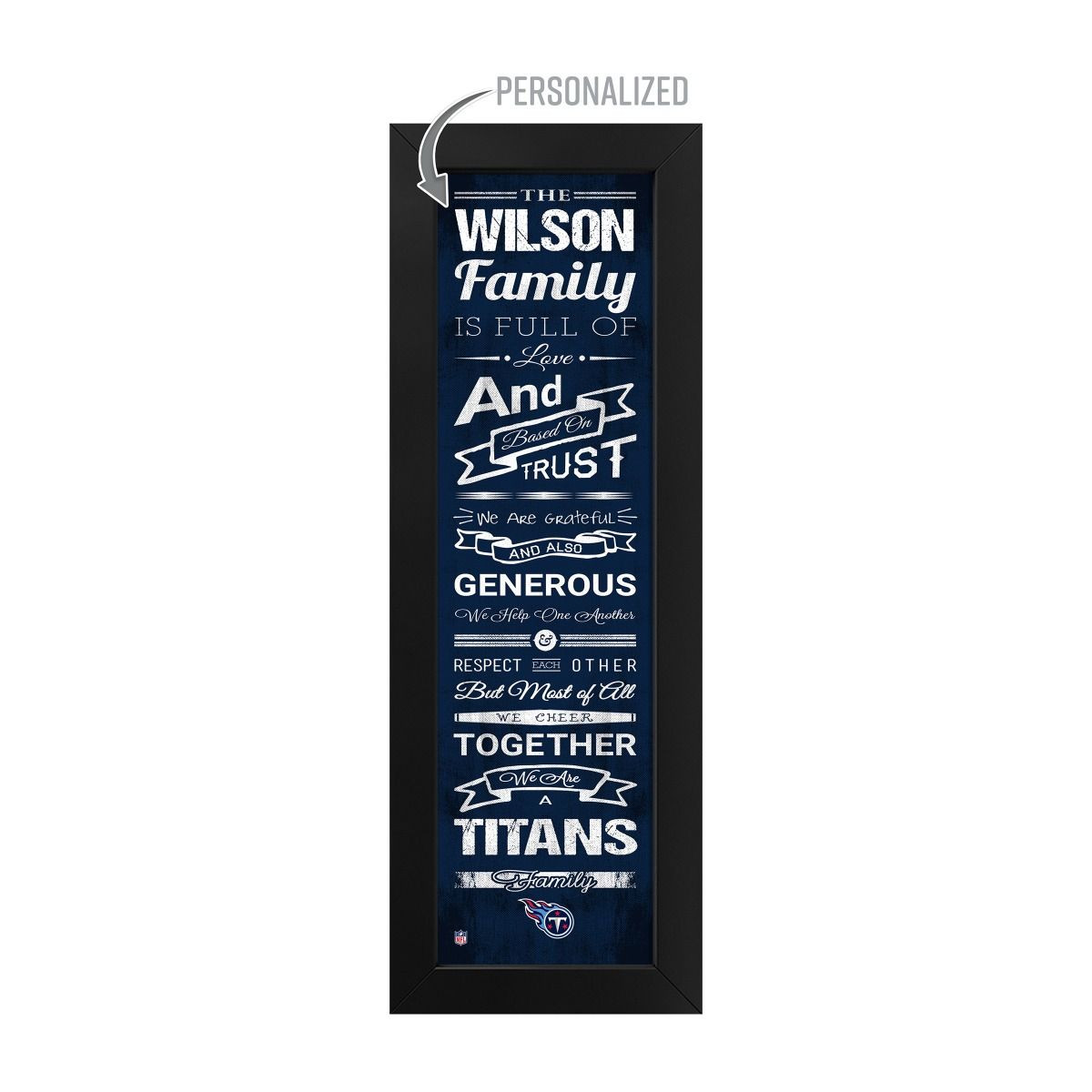 Tennessee, Titans, Family, Cheer, Custom, Print, 720801135441, NFL, Free Shipping,  
