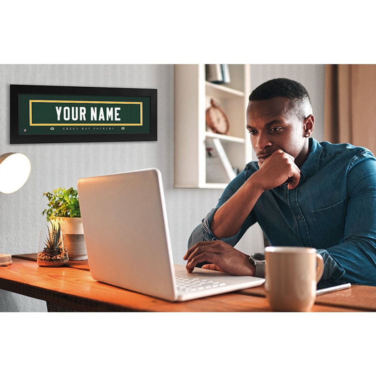 Green, Bay, Packers, Name, Plate, Custom, Print, 720801136127, Free Shipping, NFL, Wall Art, 
