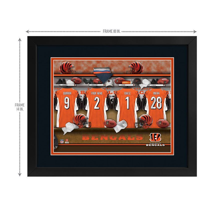 Cincinnati, Bengals, Locker, Room, Custom, Print, 720801135991, NFL, Free Shipping, Wall Art,  
