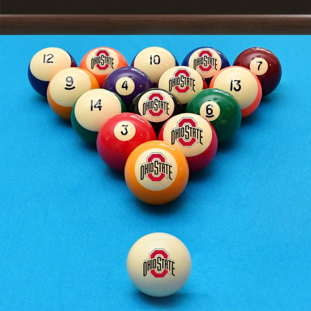 Ohio State, OSU,  Buckeyes, Retro, Billiard, Pool,  Imperial, Ball, Set, 560-3015