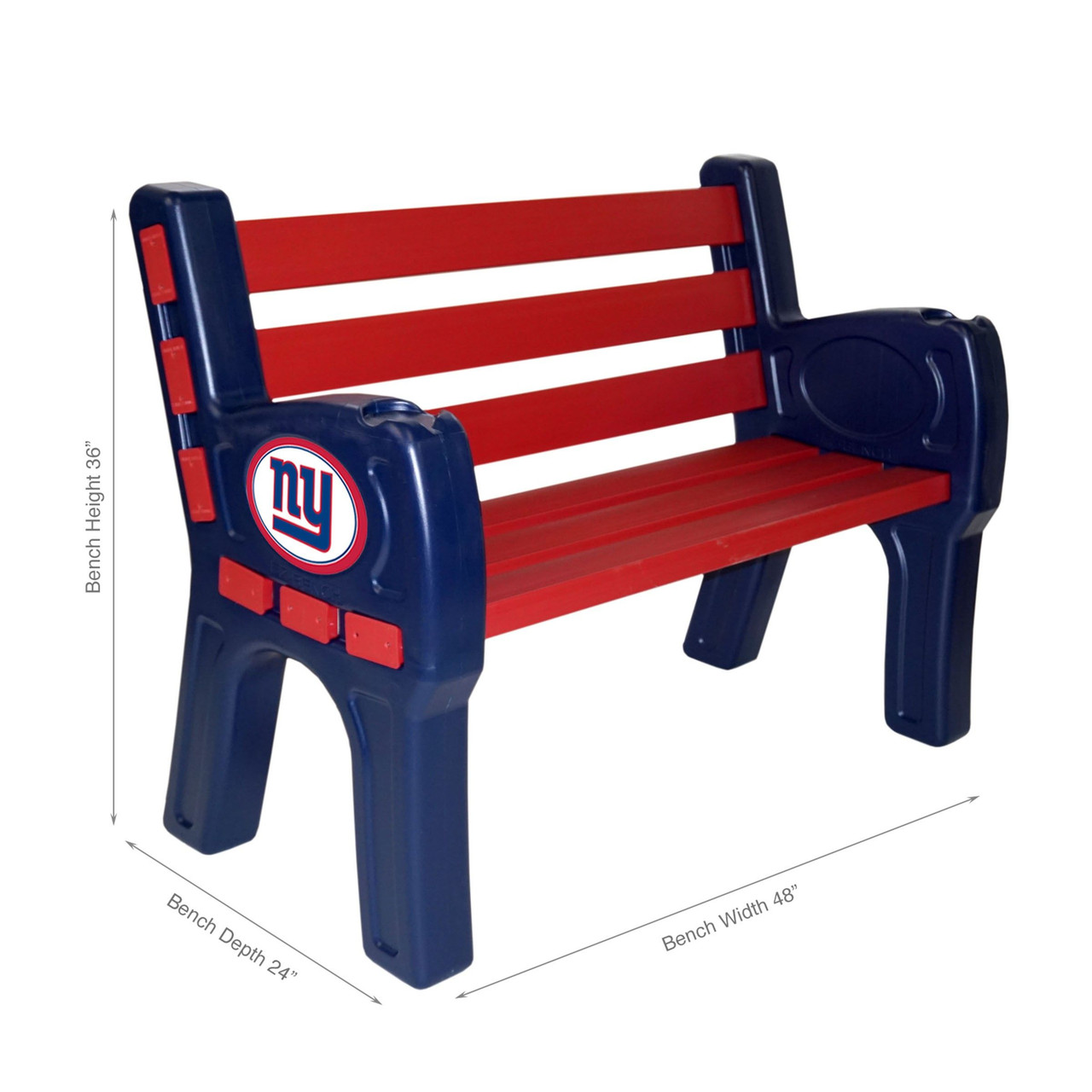 New York, MY, NYG, Giants, 4', Park, Bench, 188-1013, Imperial, NFL