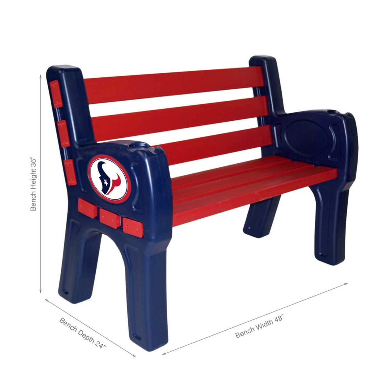 Houston, Hou, Texans, 4', Park, Bench, 188-1034, Imperial, NFL