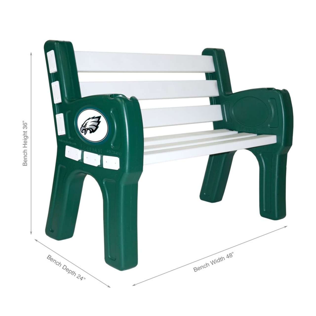 Philadelphia, Phi, Phily, Eagles, 4', Park, Bench, 188-1037, Imperial, NFL