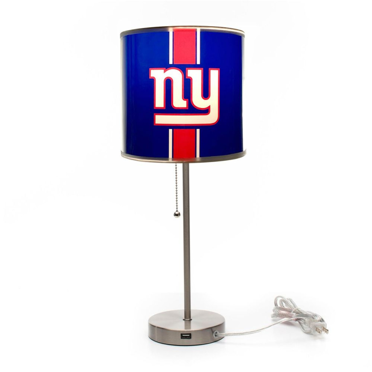 New York, MY, NYG, Giants, 19", Tall, Chrome, Table, Desk, Lamp, 609-1013, Imperial, NFL