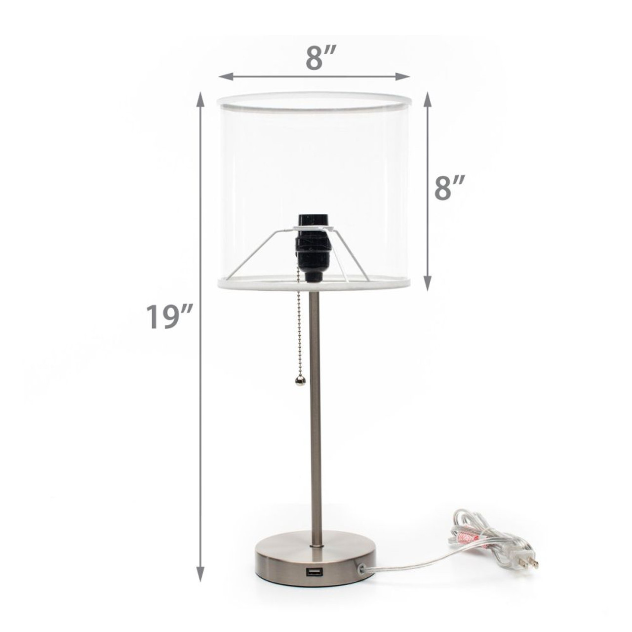 Cleveland Browns 19" Tall Chrome Table Lamp
