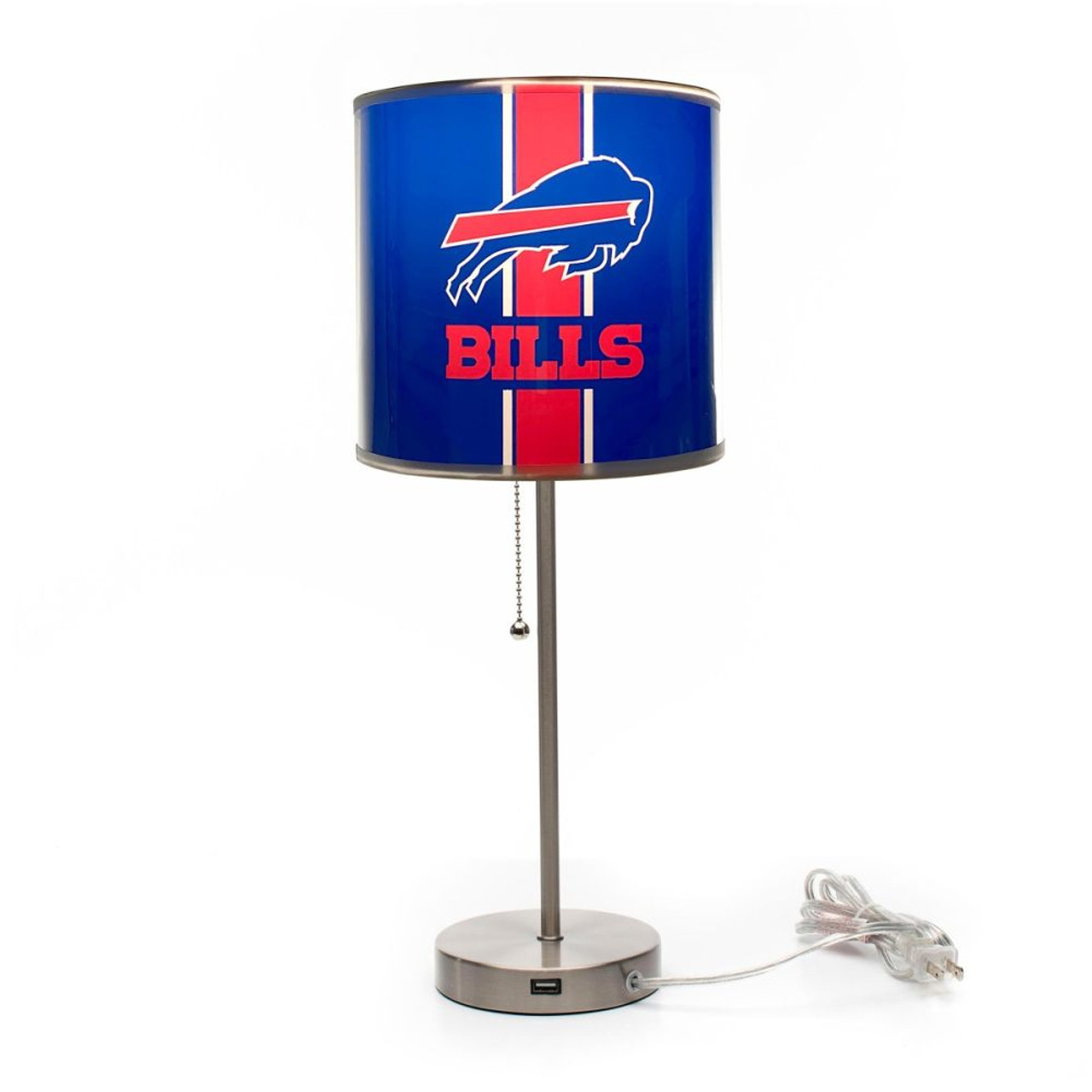 Buffalo, Buf, Bills, 19", Tall, Chrome, Table, Desk, Lamp, 609-1021, Imperial, NFL