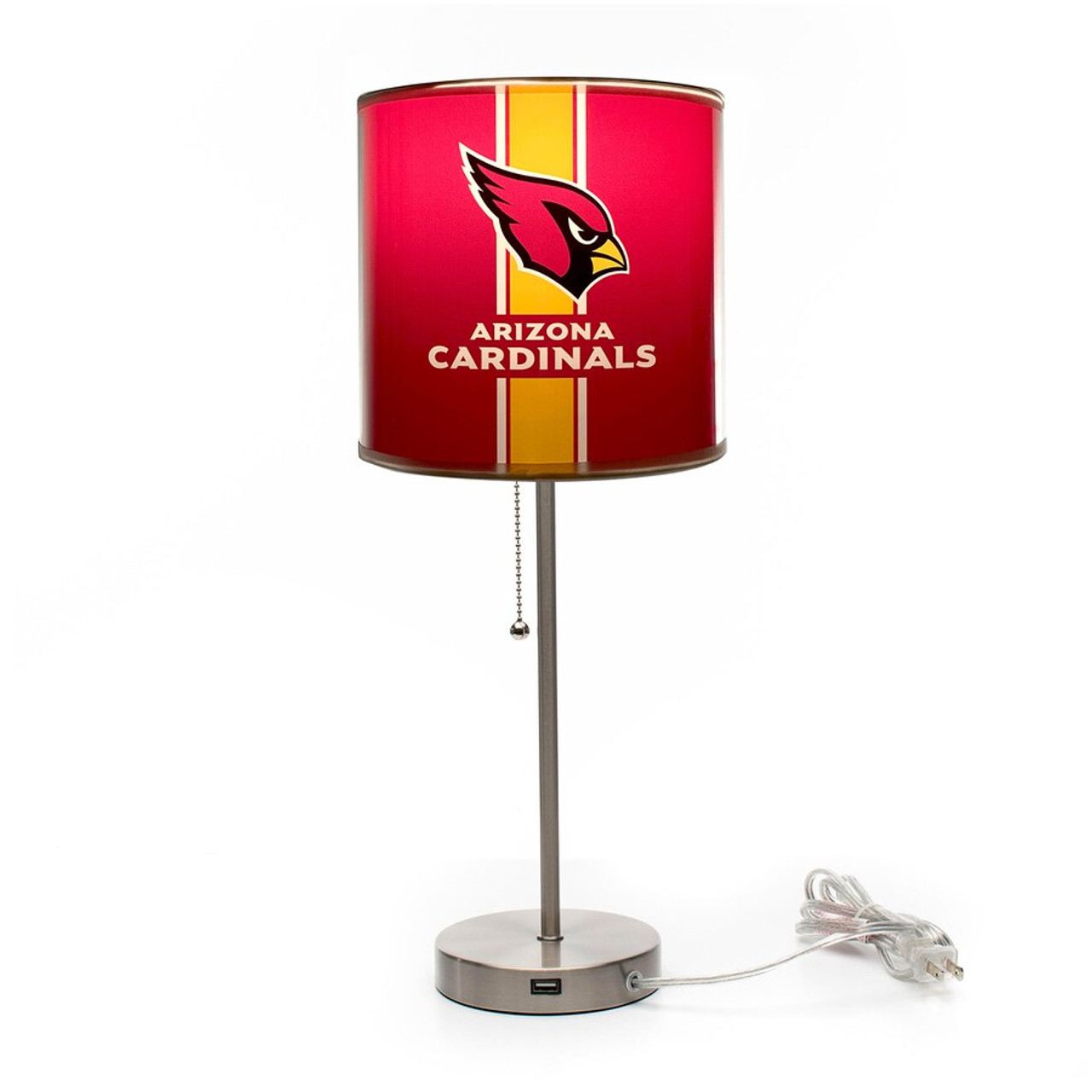 Arizona, ARI, AZ, Cardinals, 19", Tall, Chrome, Table, Desk, Lamp, 609-1029, Imperial, NFL