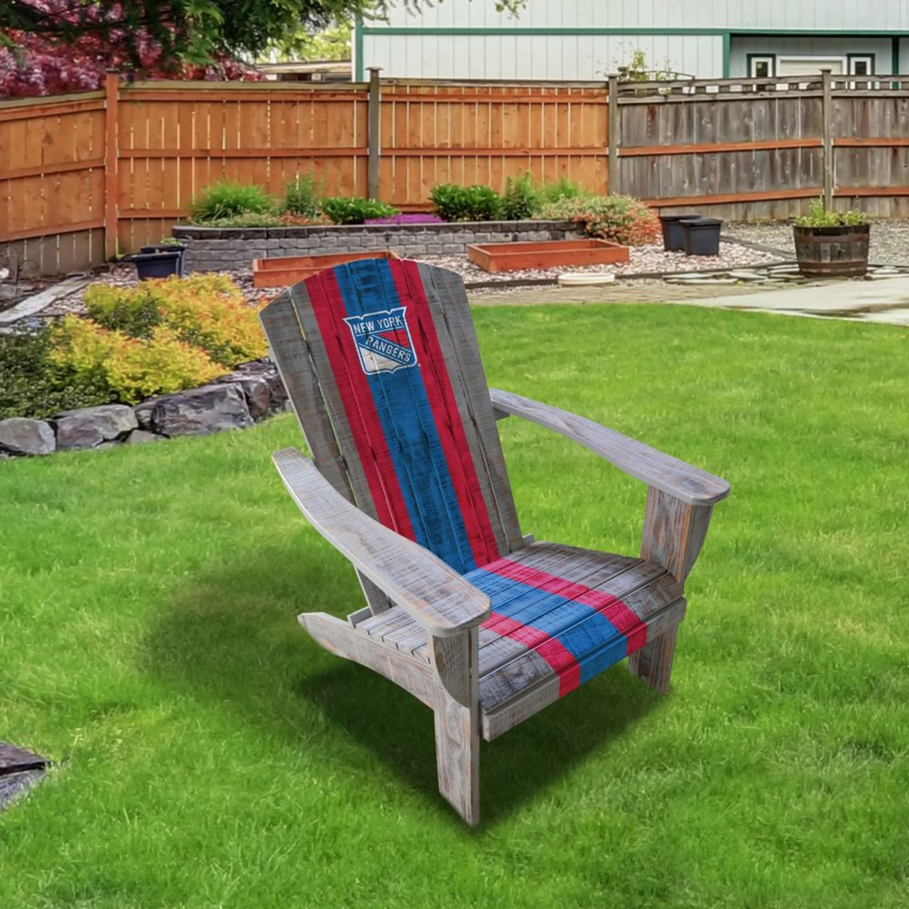 811-8006, New York, NY, NYR, Rangers, Flyers, Wood, Adirondack, Chair, NHL, Imperial, 720801118062