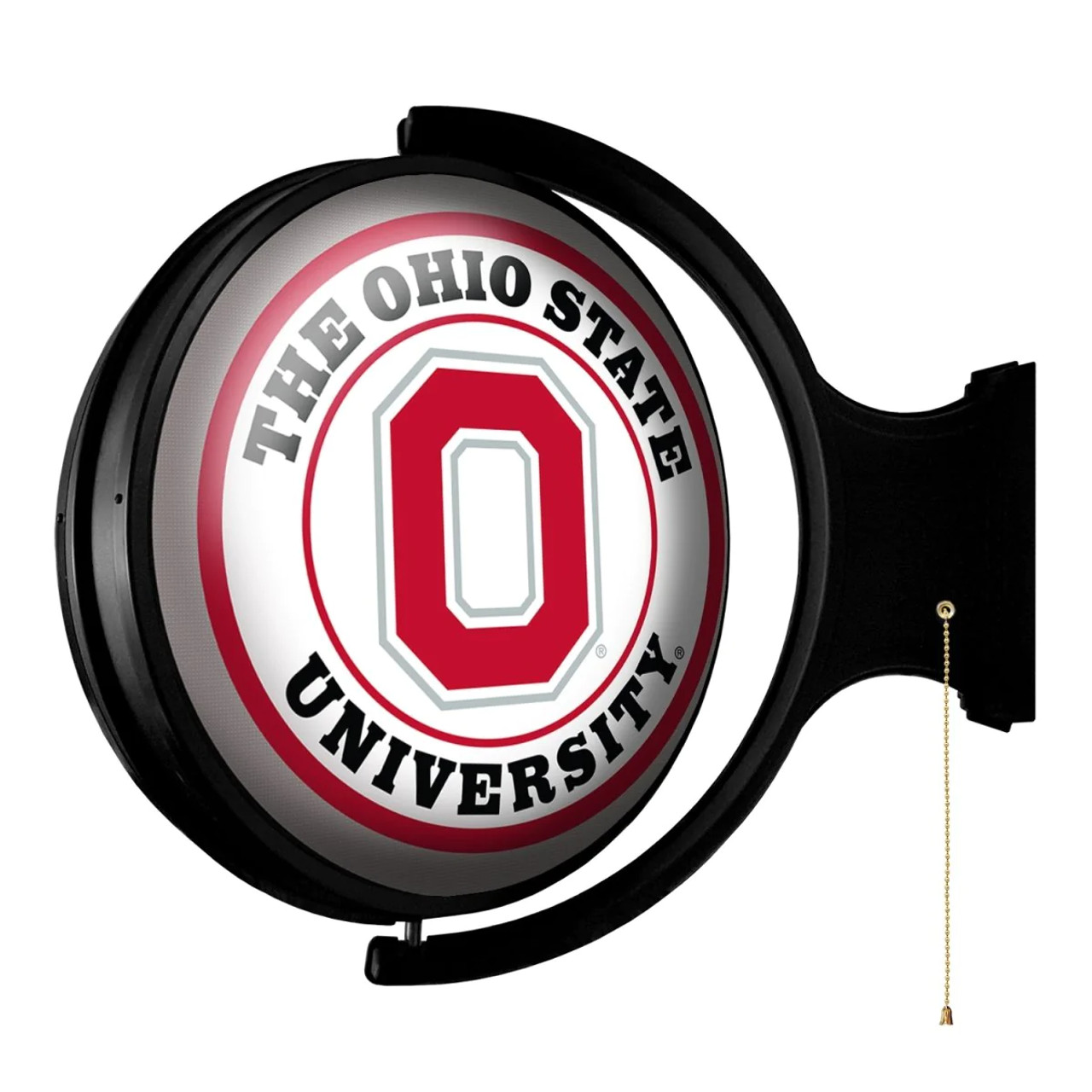Ohio, State, Buckeyes, Original, Round, Rotating, Lighted, Wall, Sign, LED, Fan, Brand, 697842106467
