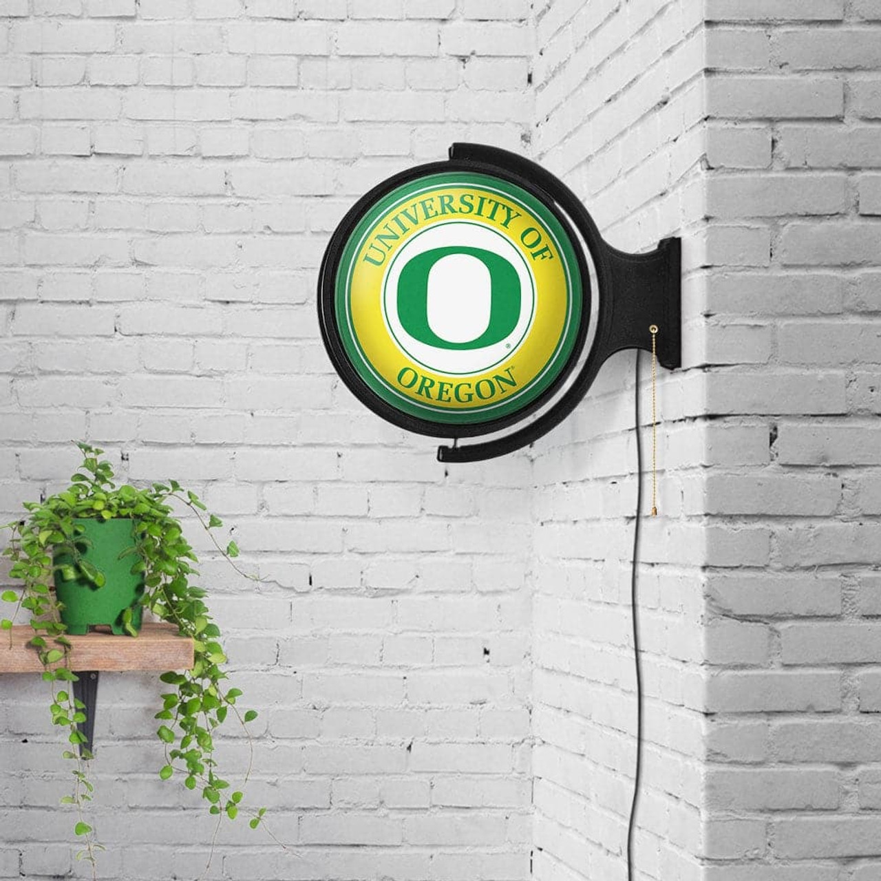 Oregon, Ducks, Original, Round, Rotating, Lighted, Wall, Sign, Fan, Brand, LED, 687747757079
