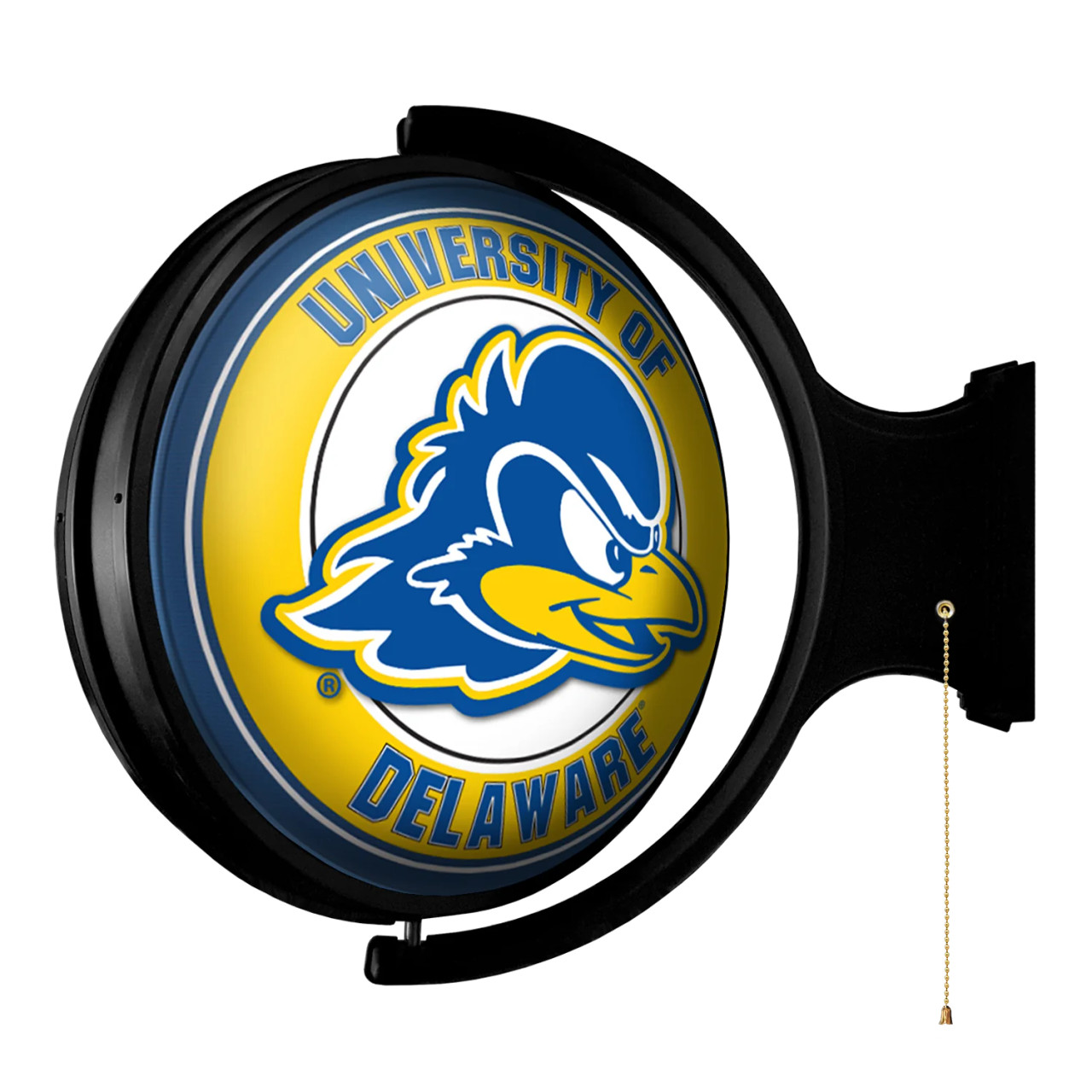 Delaware, Blue, Hens, Original, Round, Rotating, Lighted, Wall, Sign, LED, Fan, Brand, 697842106801
