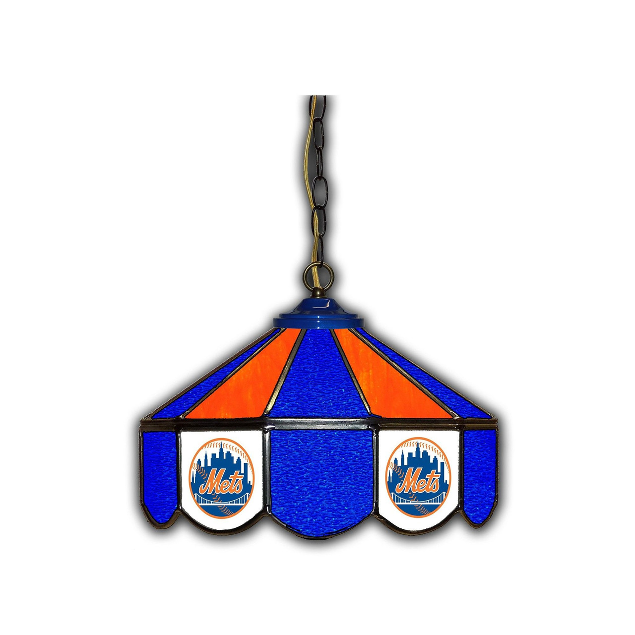 New, York, Mets, 14", Stained, Glass, Pub, Light, Imperial, MLB, 720801972022, NYM
