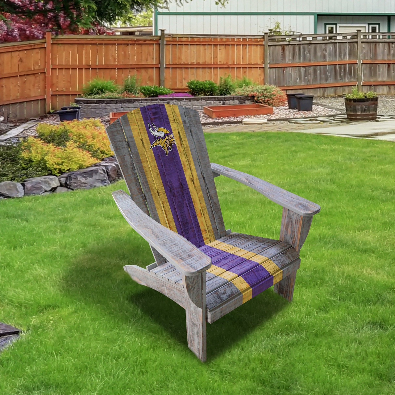 Minnesota, Vikings, Wood, Adirondack, Chair, NFL, Imperial, MIN, 720801110073
