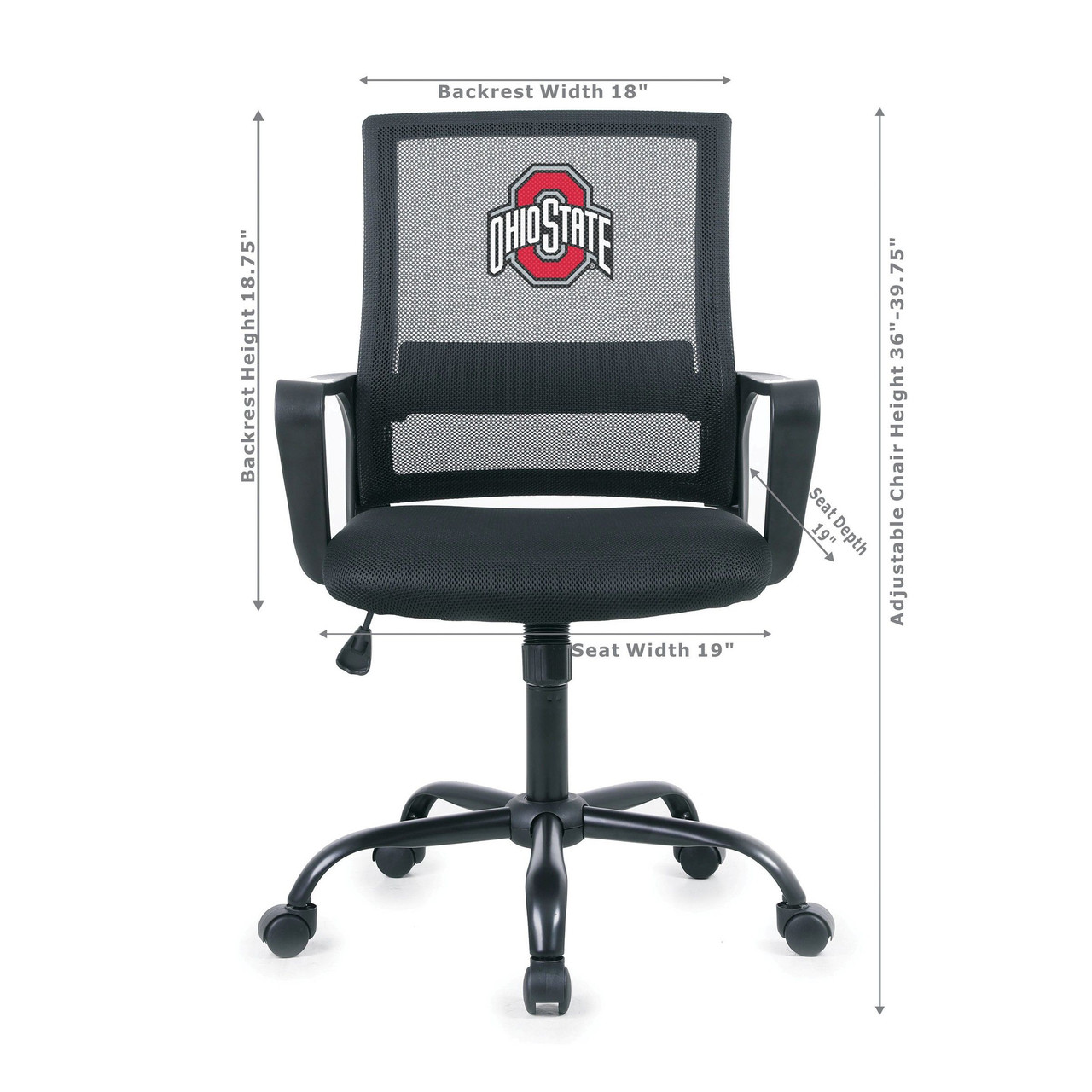 OSU, Ohio State, Buckeyes, Task, Office, Chair, 497-3015, Imperial, NCAA, 720801911175