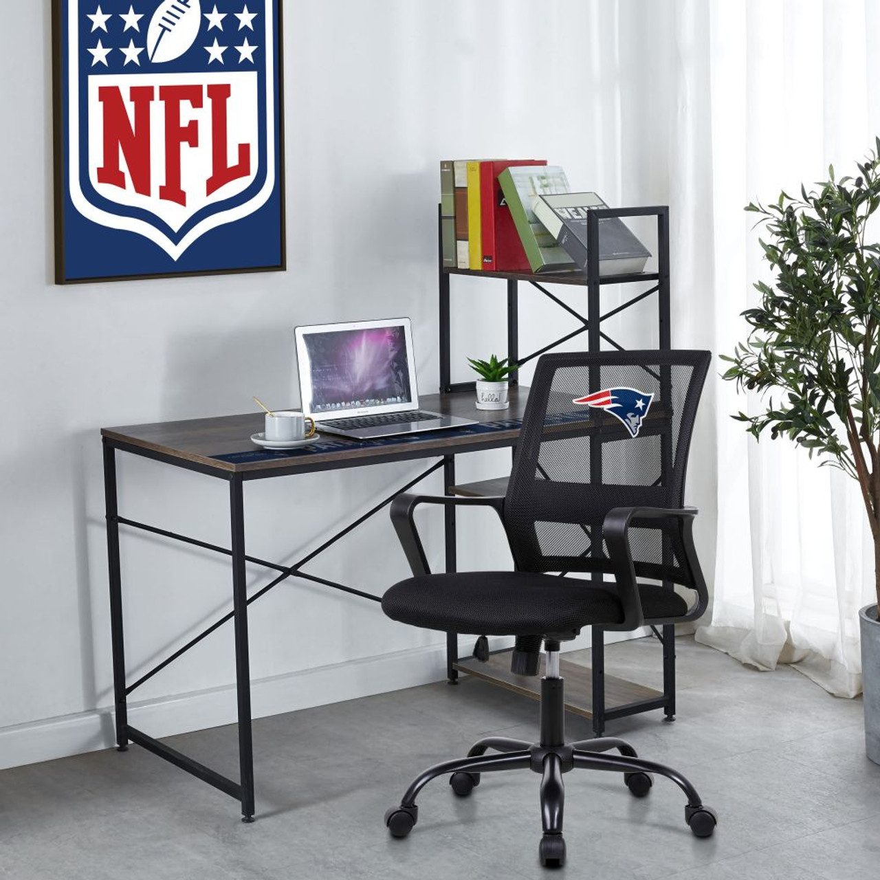 NE, New England, Pats, Patriots, Office, Task, Desk, Chair, 497-1011, Imperial, NFL, 720801911137