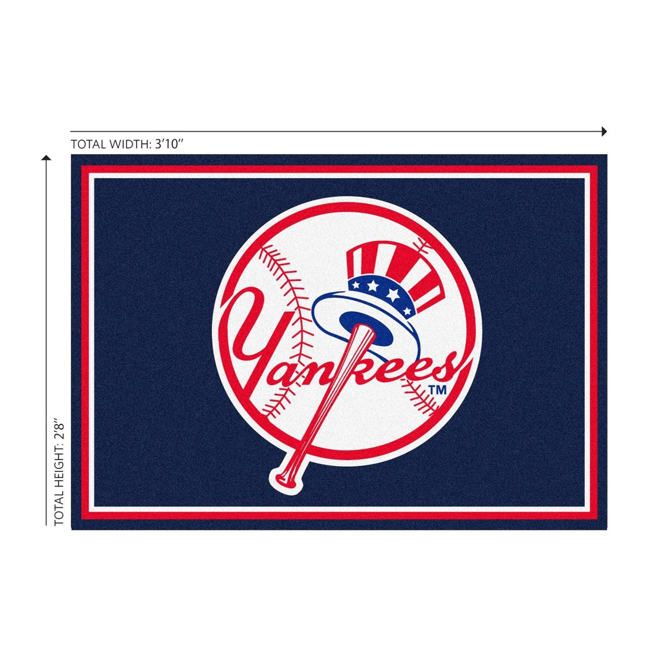 New, York, Yankees, 3x4, Area, Rug, MLB, Imperial, NYY, Billiards, 720801131573
