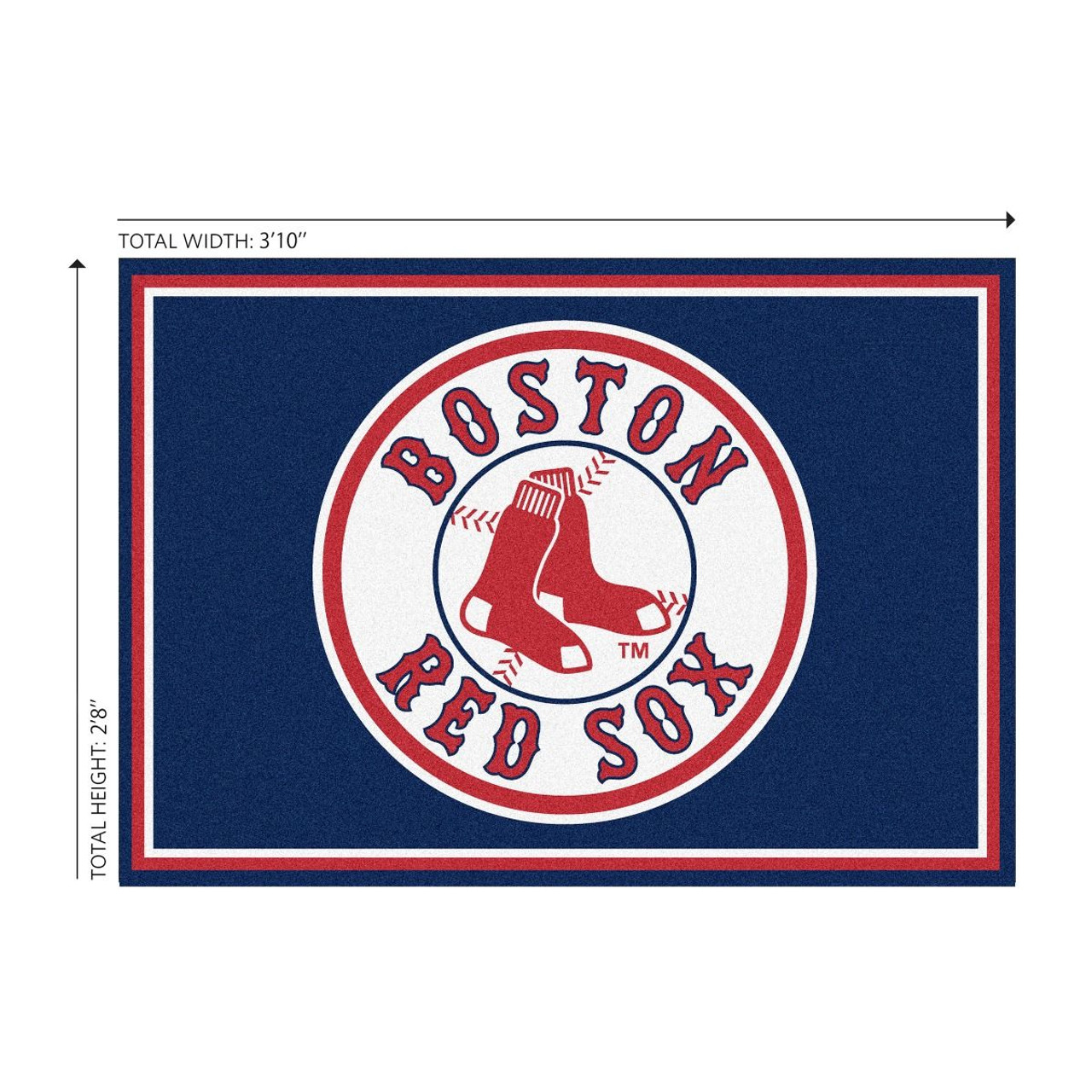 Boston Red Sox 3x4 Area Rug