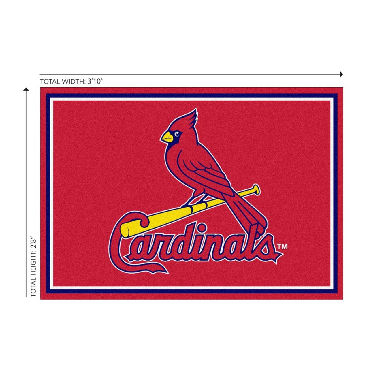569-2008, STL, St Louis, Cards, Cardinals, 3x4, Area, Rug, MLB, Imperial, Billiards, 720801131641