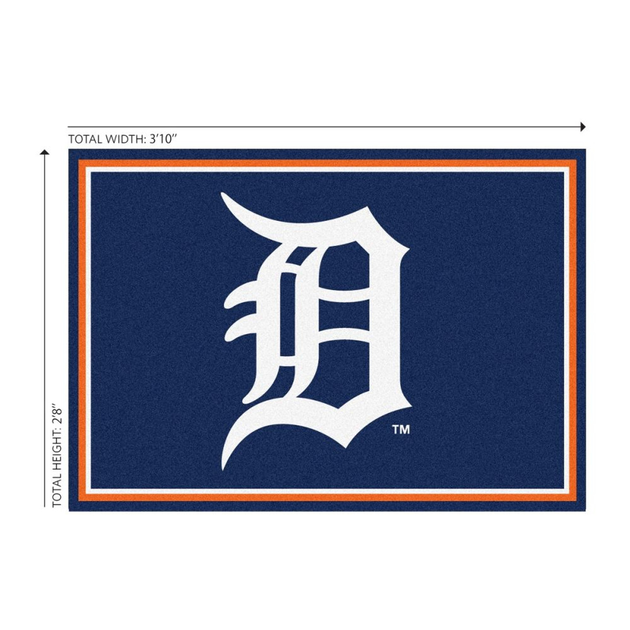 569-2015, DET, Detroit, Tigers, 3x4, Area, Rug, MLB, Imperial, Billiards, 720801131719