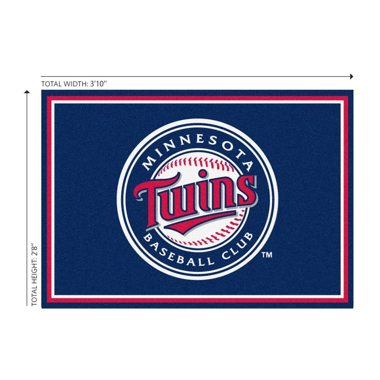 Minnesota Twins 3x4 Area Rug