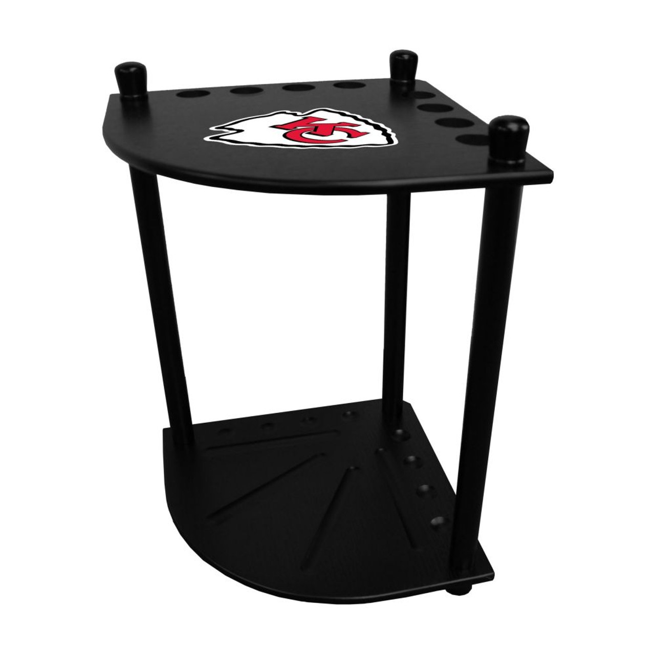 578-1006, KC, Kansas City, Chiefs, NFL, Billiard, Corner, Cue Rack, FREE SHIPPING, 720801785066