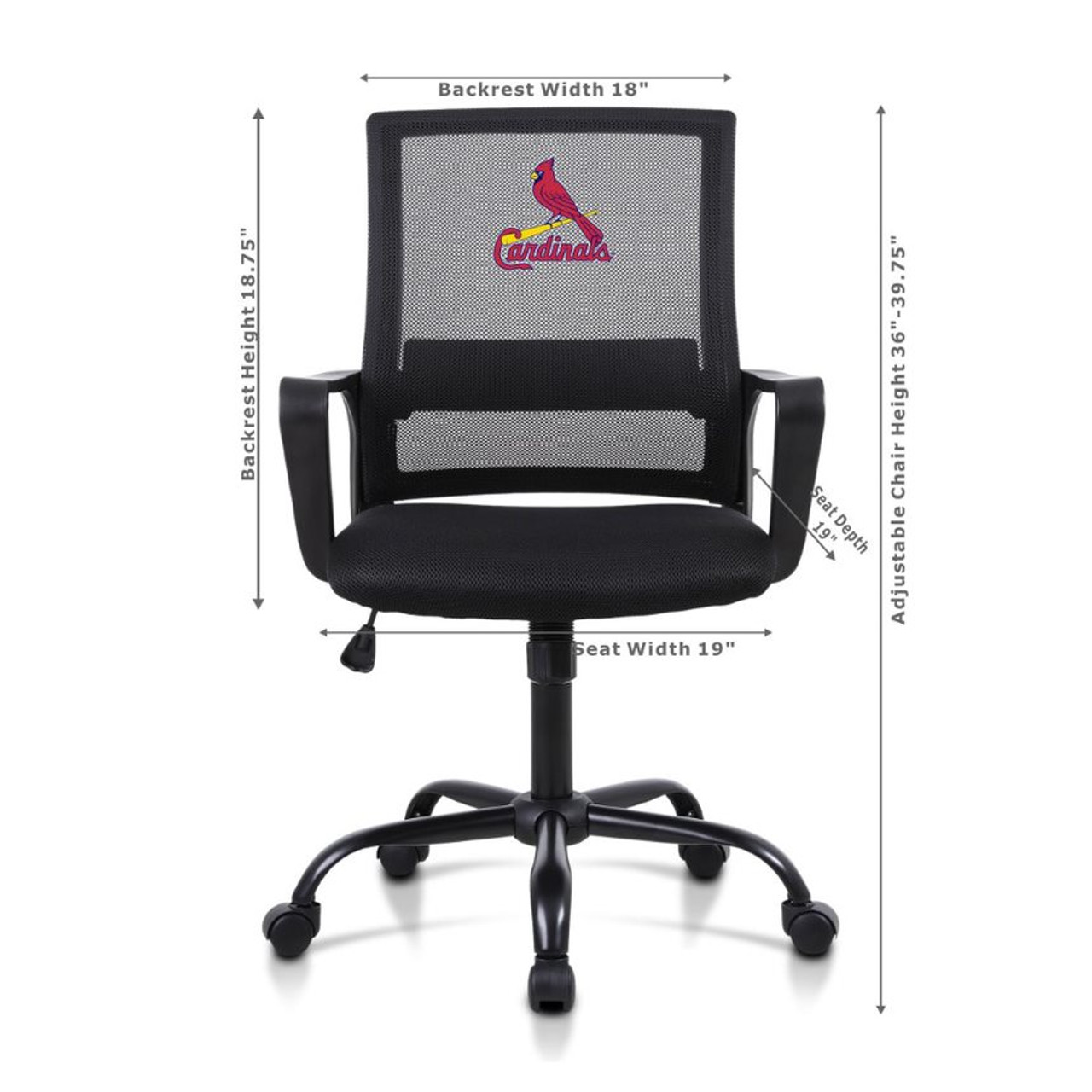 St, Louis, Cardinals, Office, Task, Chair, 497-2008, MLB, STL, Imperial, 720801953717
