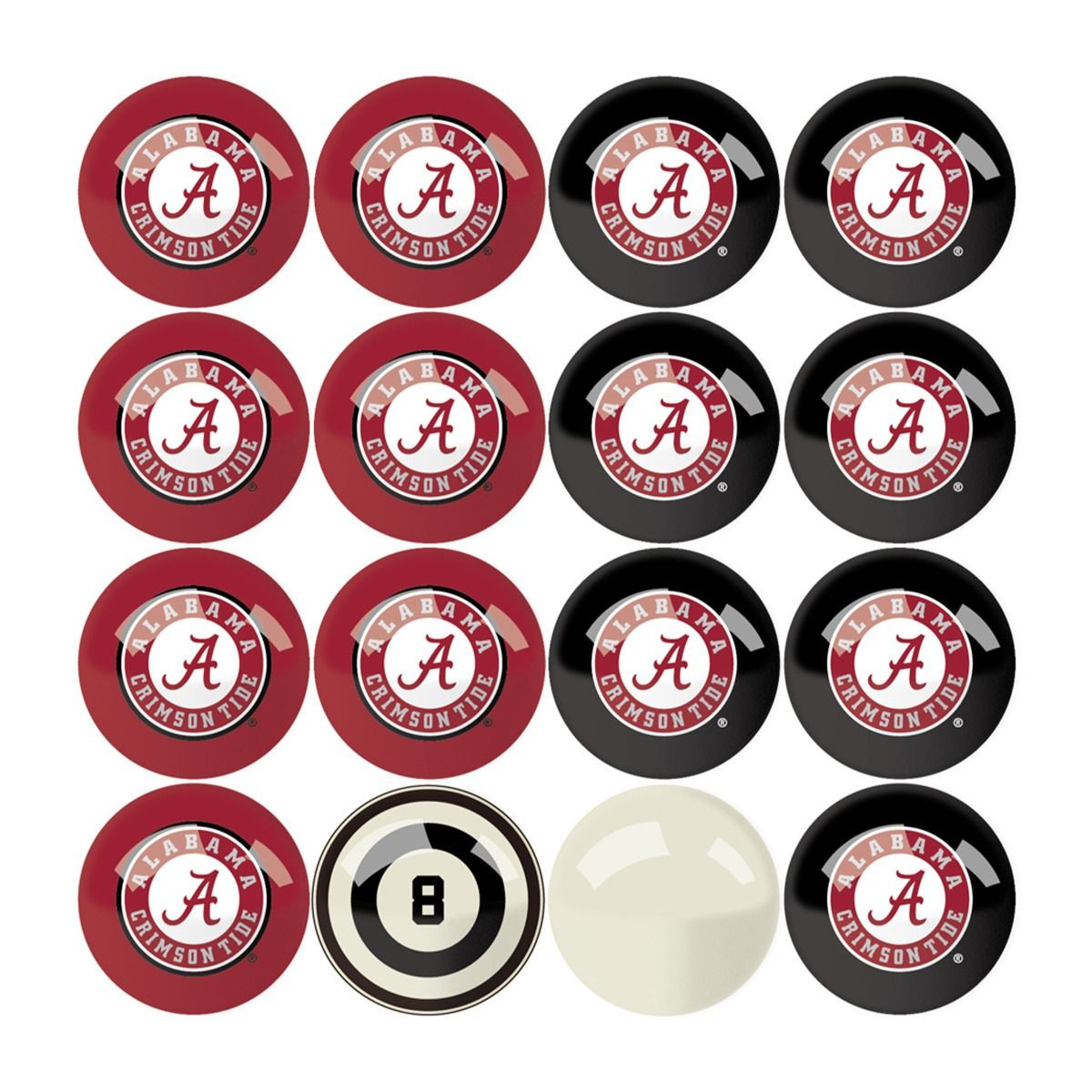 Imperial University of Alabama Billiard Balls - Thumbnail 3