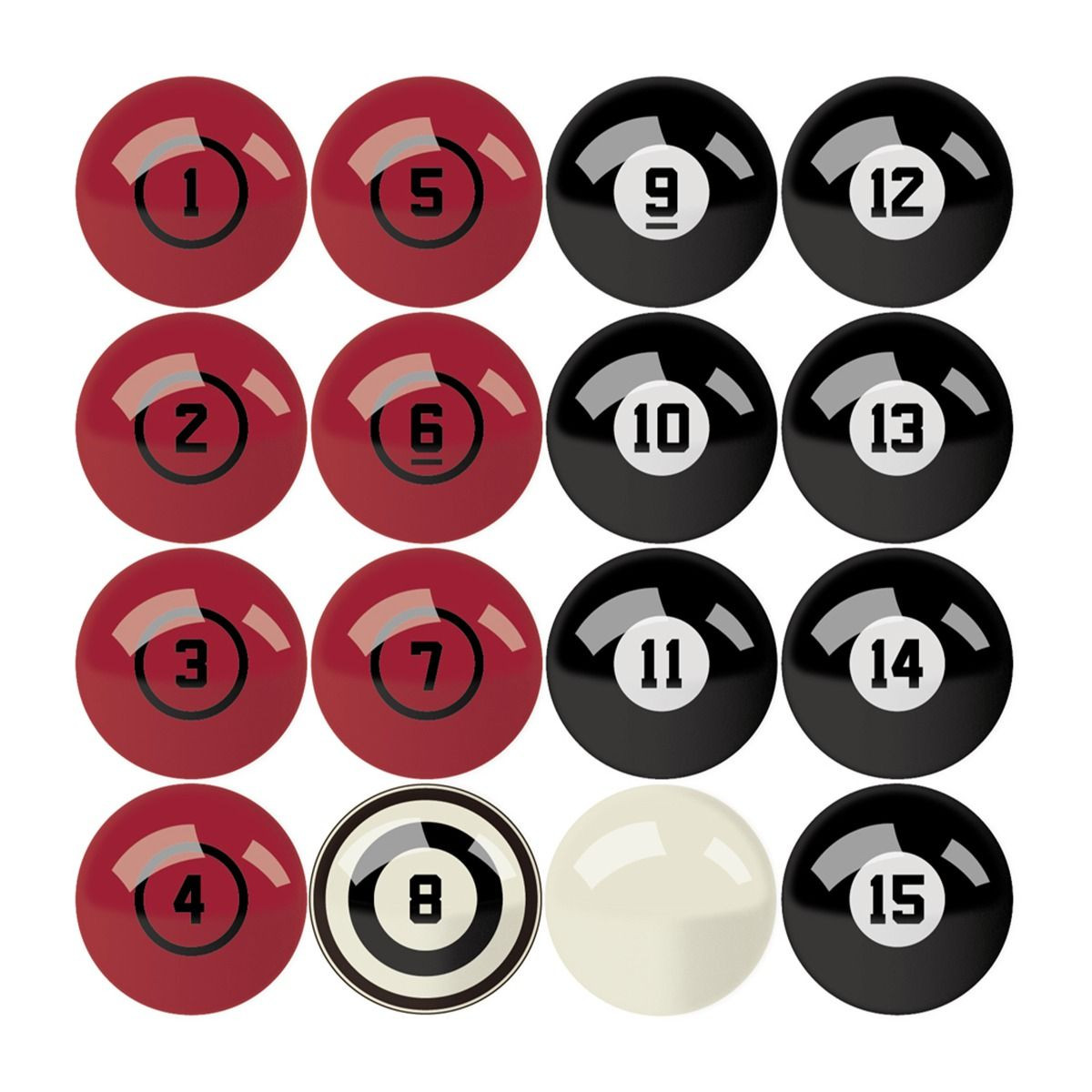 Imperial University of Alabama Billiard Balls - Thumbnail 2