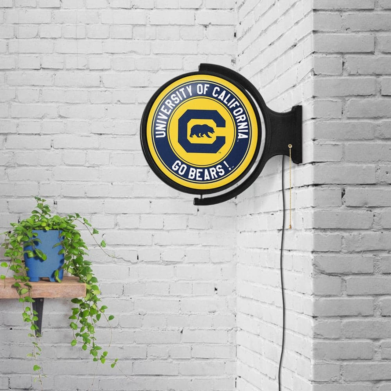 Cal, California, Golden, Bears, Mascot, Logo, Rotating, Lighted, Wall,  Sign, The-Fan Brand, NCAA, NCCALB-115-02, 666703468129