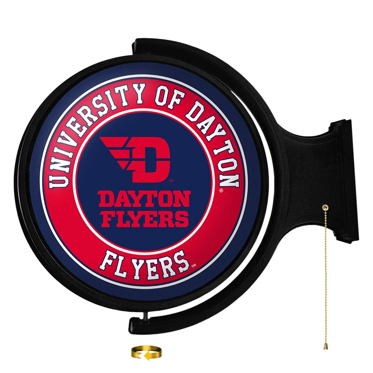 DAY, Dayton, Flyers, Mascot, Logo, Rotating, Lighted, Wall,  Sign, The-Fan Brand, NCAA, NCDAYT-115-02, 686082109338