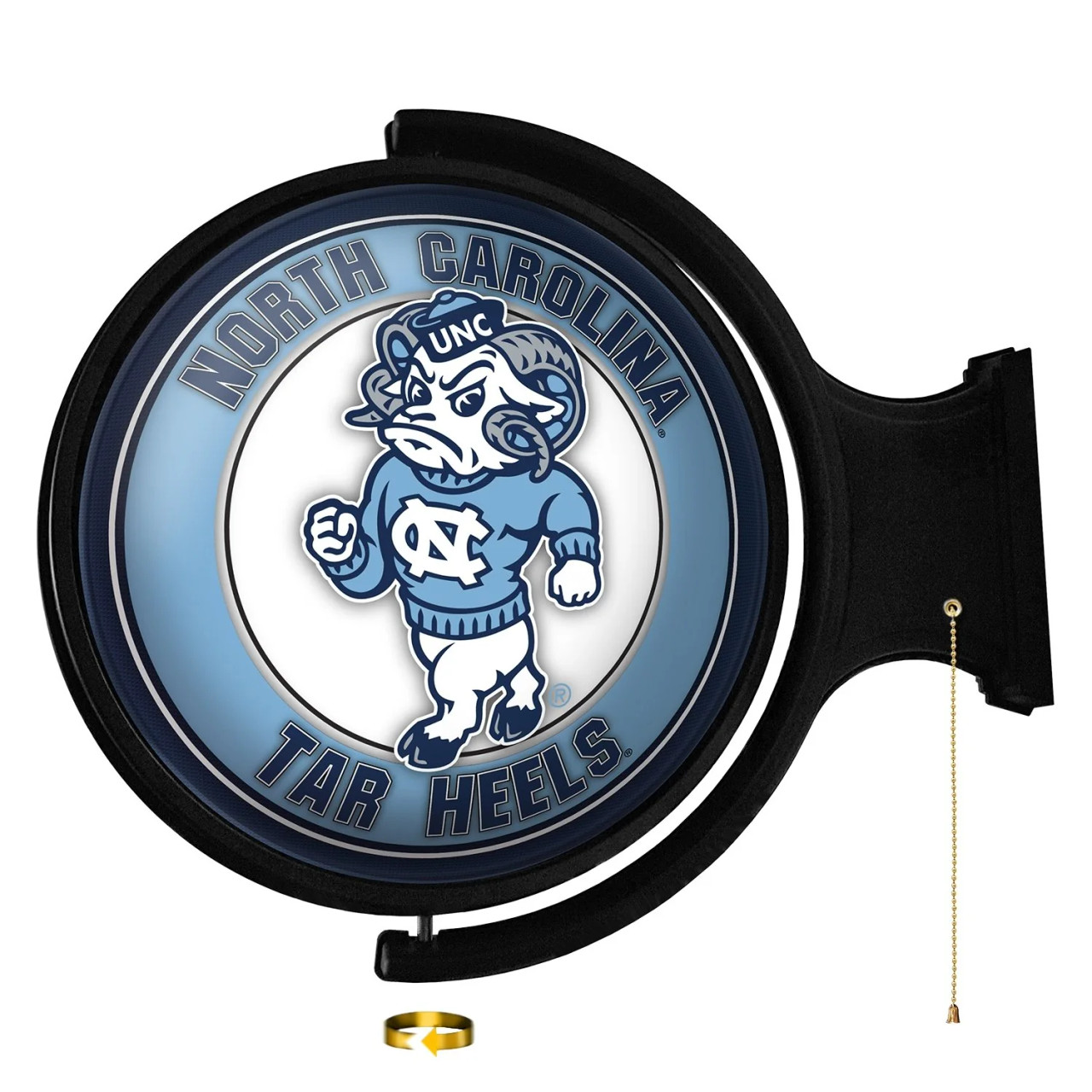 North Carolina Tar Heels Mascot Logo Rotating Lighted Wall Sign, NCNCTH-115-02 north-carolina-tar-heels-mascot-logo-rotating-lighted-wall-sign-ncncth-115-02