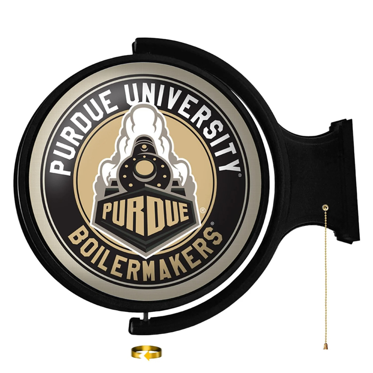 Purdue, PUR, Boilermakers, Mascot, Logo, Rotating, Lighted, Wall,  Sign, The-Fan Brand, NCAA, NCPURD-115-02, 666703468419