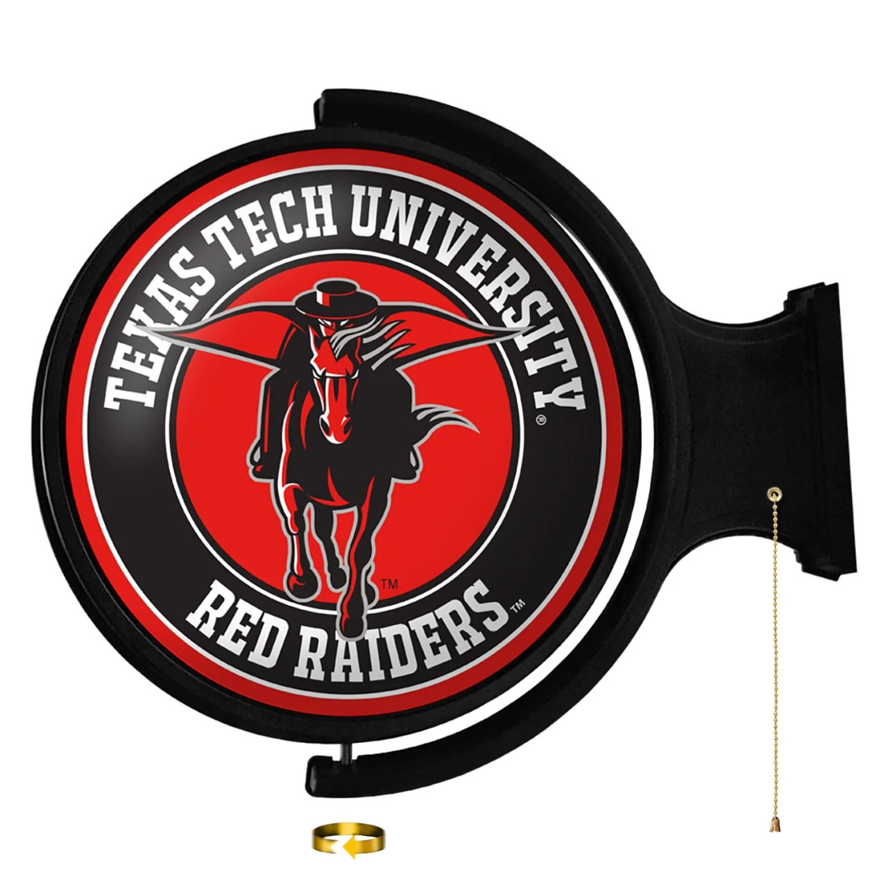 Texas Tech Red Raiders Mascot Logo Rotating Lighted Wall