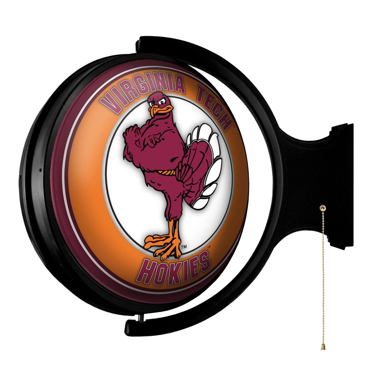 VA, Virginia, Tech, Hokies, Mascot, Logo, Rotating, Lighted, Wall,  Sign, The-Fan Brand, NCAA, NCVTCH-115-02, 689481025087