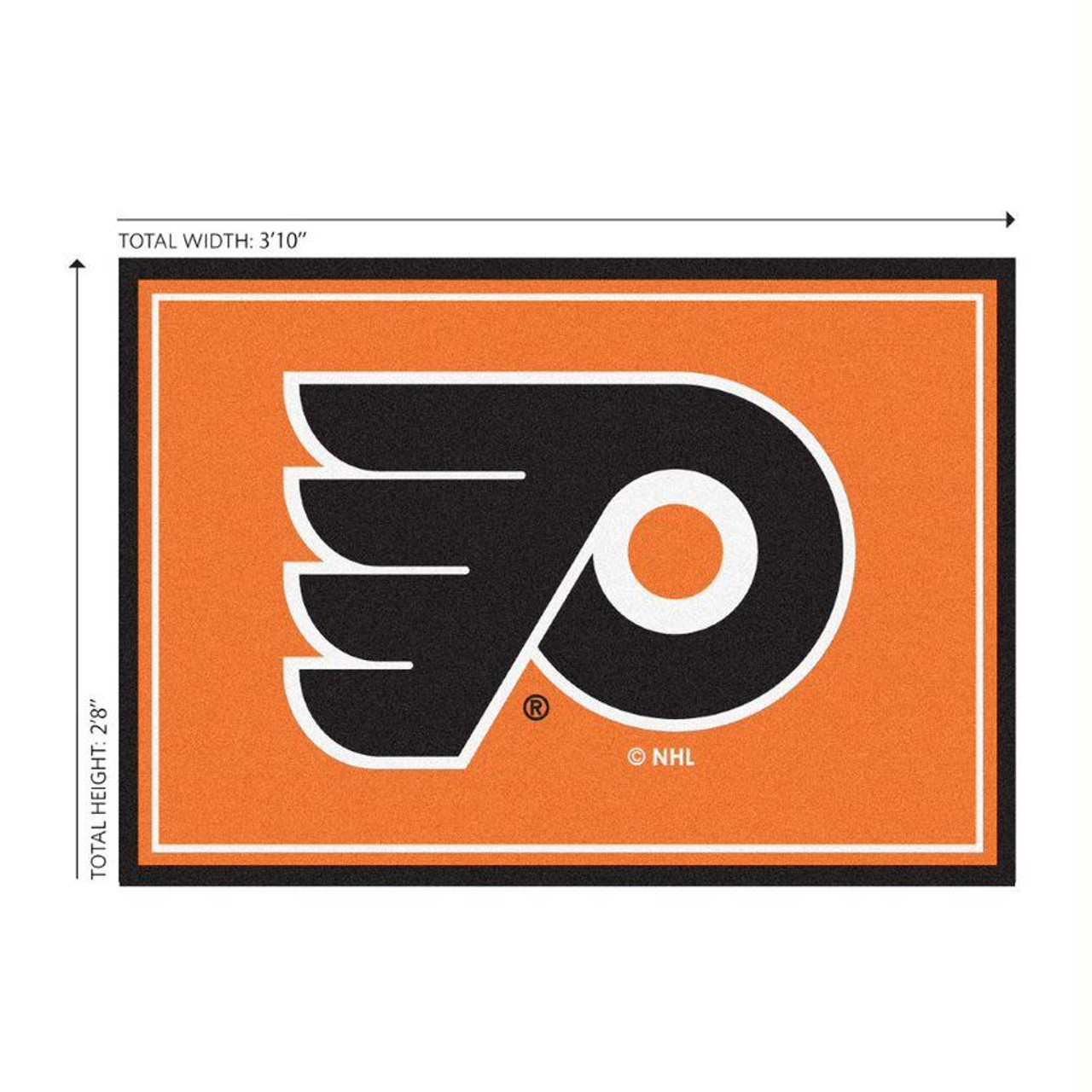 Philadelphia, PHI, Philly, Phily, Flyers, 3x4, Area, Rug, 569-4004, NHL, Imperial, 720801132204