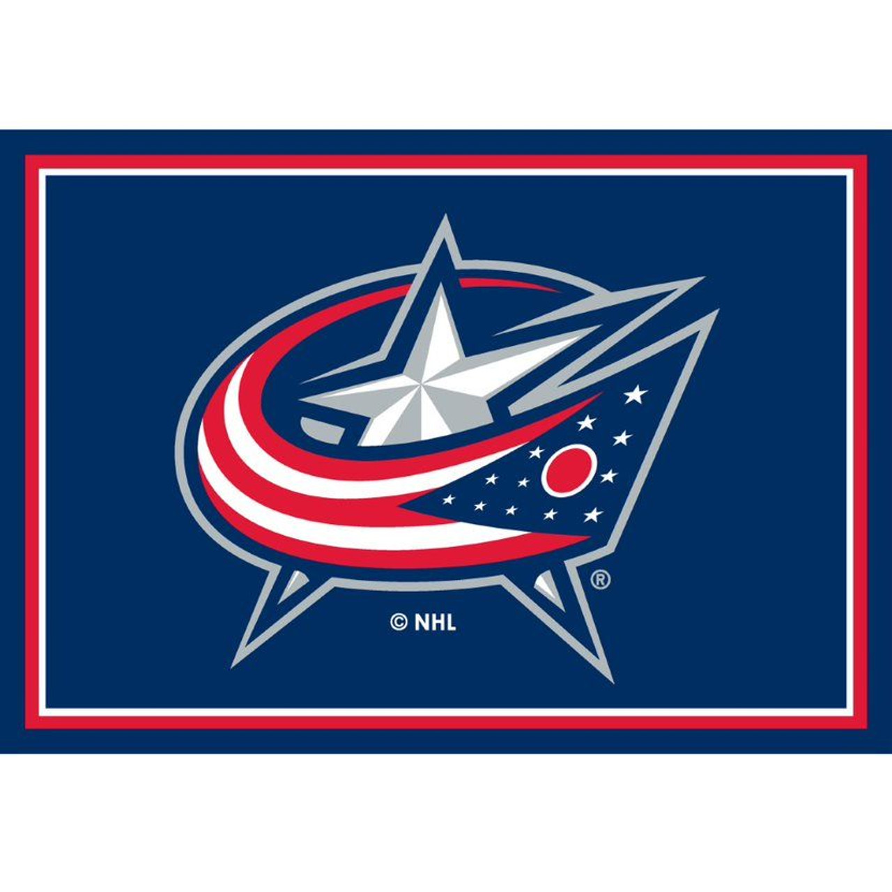 Columbus, COL, Blue, Jackets, 3x4, Area, Rug, 569-4019, NHL, Imperial, 720801132358