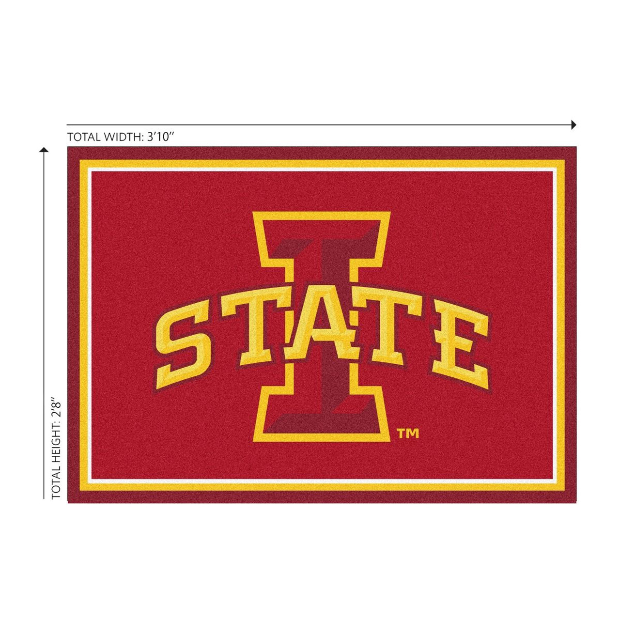 Iowa, IA, State, St, Cyclones, 3x4, Entry, Rug, 569-3024, Imperial, NCAA, 720801132020