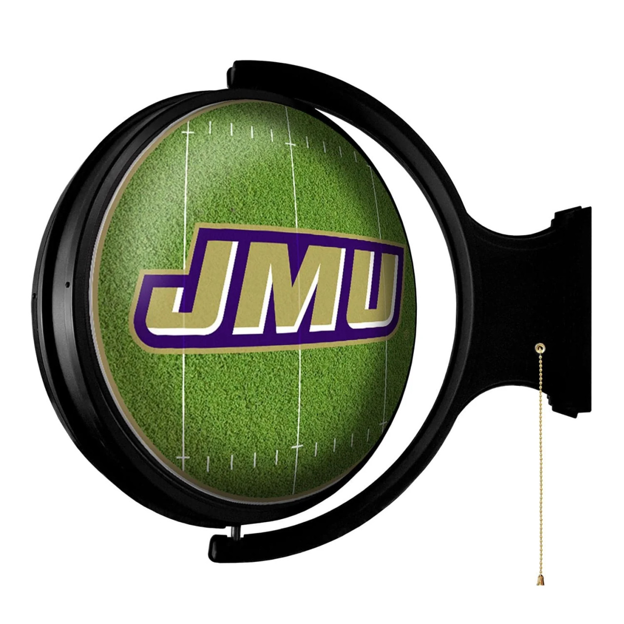 James, Madison, Dukes, On the 50, Football, Rotating, Spinning, Lighted, Wall, Sign, The Fan Brand, NCAA, NCJMUD-115-22, 689481027241