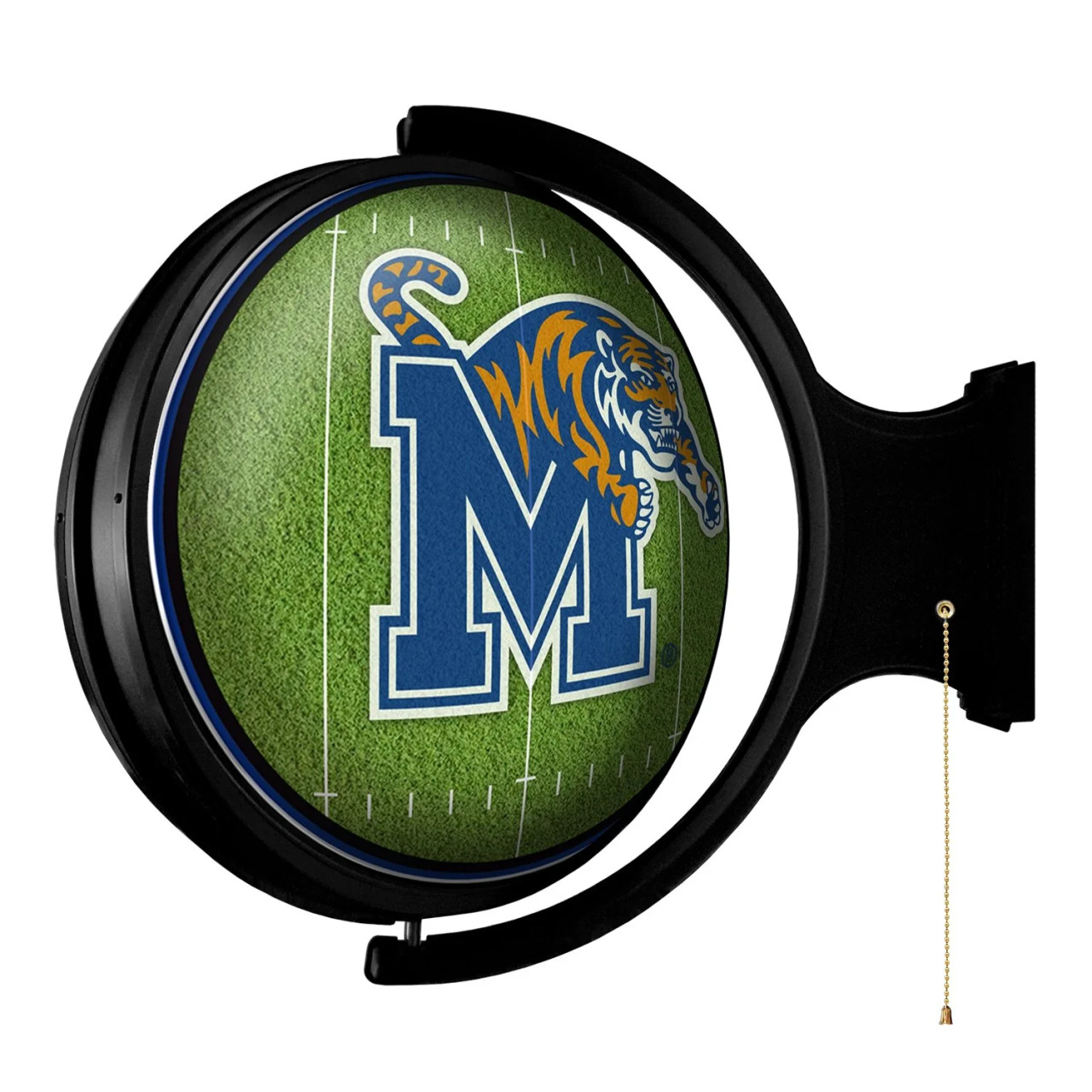 Memphis, Tigers, On the 50, Football, Rotating, Spinning, Lighted, Wall, Sign, The Fan Brand, NCAA, NCMEMP-115-22, 689481025988