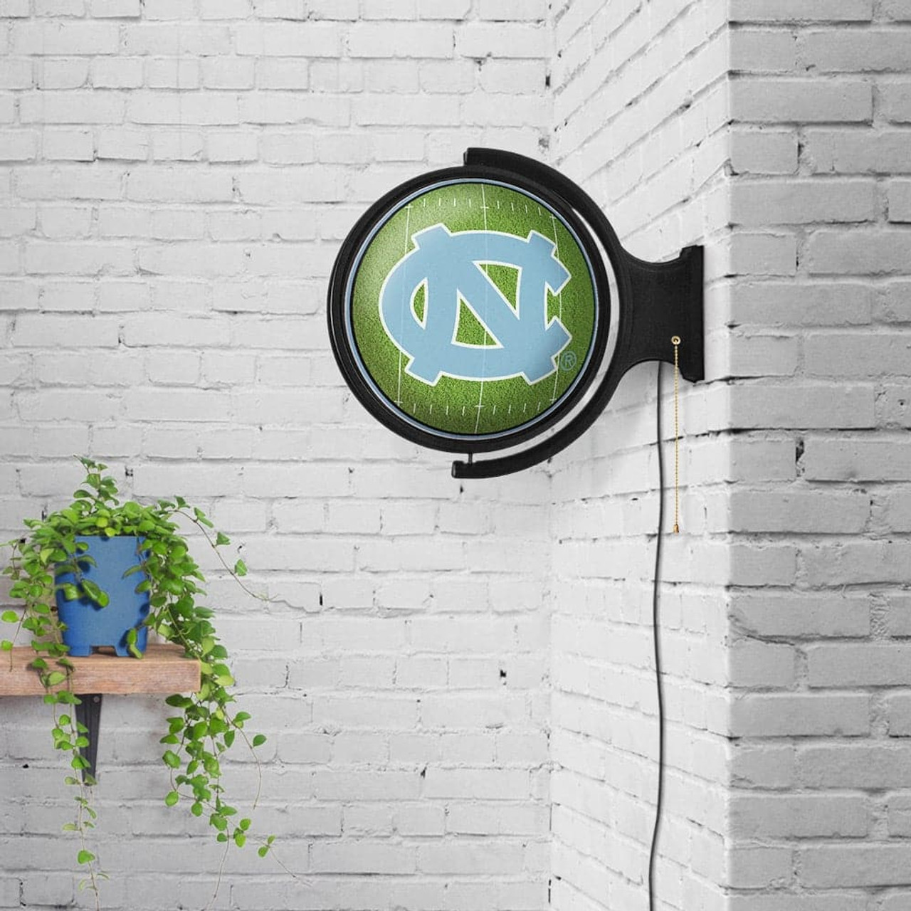 NC, North Carolina, State, St, Wolfpack, Pack, On the 50, Football, Rotating, Spinning, Lighted, Wall, Sign, The Fan Brand, NCAA, NCNCTH-115-22, 689481027760