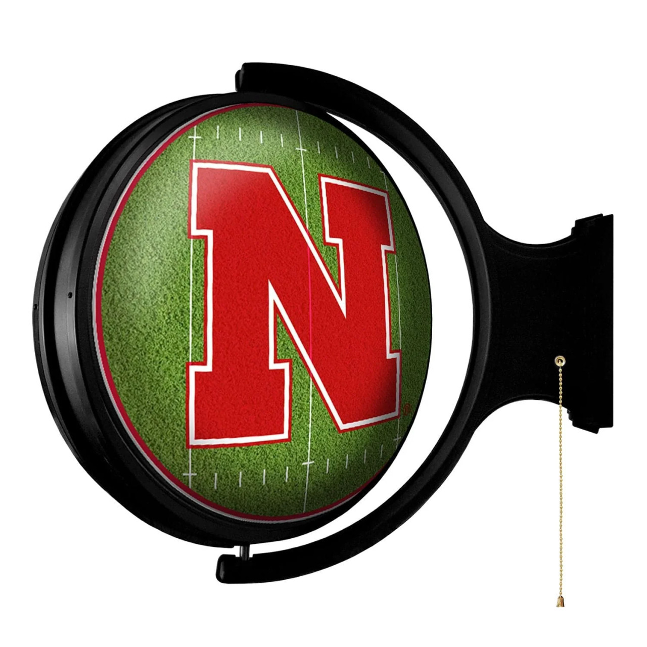 Nebraska, Cornhuskers, On the 50, Football, Rotating, Spinning, Lighted, Wall, Sign, The Fan Brand, NCAA, NCNEBR-115-22, 689481027807 Nebraska, Cornhuskers, On the 50, Football, Rotating, Spinning, Lighted, Wall, Sign, The Fan Brand, NCAA, NCNEBR-115-22, 689481027807