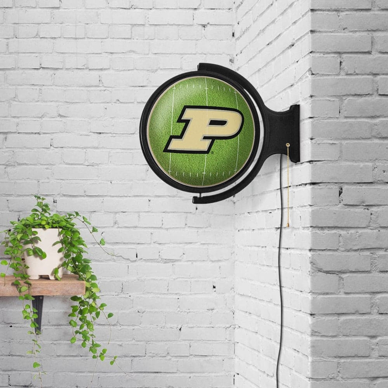 Purdue, PUR, Boilermakers, On the 50, Football, Rotating, Spinning, Lighted, Wall, Sign, The Fan Brand, NCAA, NCPURD-115-22, 689481028095