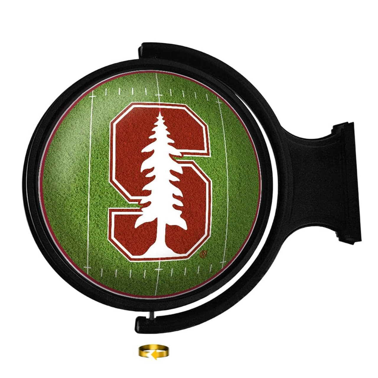 Stanford, Cardinals, Cards, On the 50, Football, Rotating, Spinning, Lighted, Wall, Sign, The Fan Brand, NCAA, NCSTAN-115-22, 689481028187