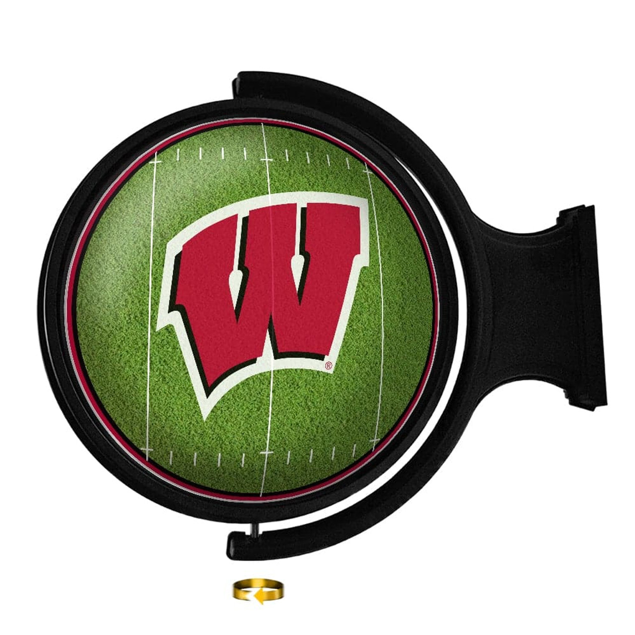 WI, Wisconsin, Badgers, On the 50, Football, Rotating, Spinning, Lighted, Wall, Sign, The Fan Brand, NCAA, NCWISB-115-22, 689481028781