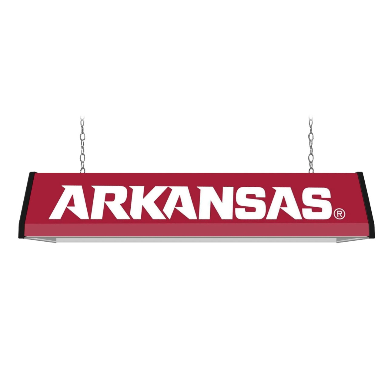 Arkansas, AR, ARK, Razorbacks, University of, Standard, Billiard, Pool, Table Light, 2-Colors, Black, Red, Logo, NCARKR-310-01A, NCARKR-310-01B, The-Fan Brand, 687747754054