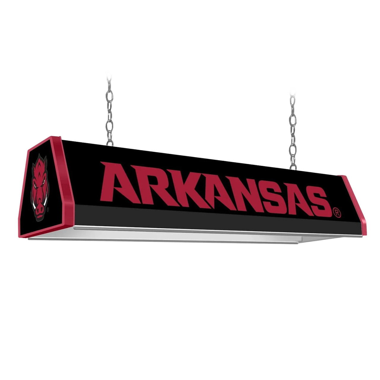 Arkansas, AR, ARK, Razorbacks, University of, Standard, Billiard, Pool, Table Light, 2-Colors, Black, Red, Logo, NCARKR-310-01A, NCARKR-310-01B, The-Fan Brand, 687747753873