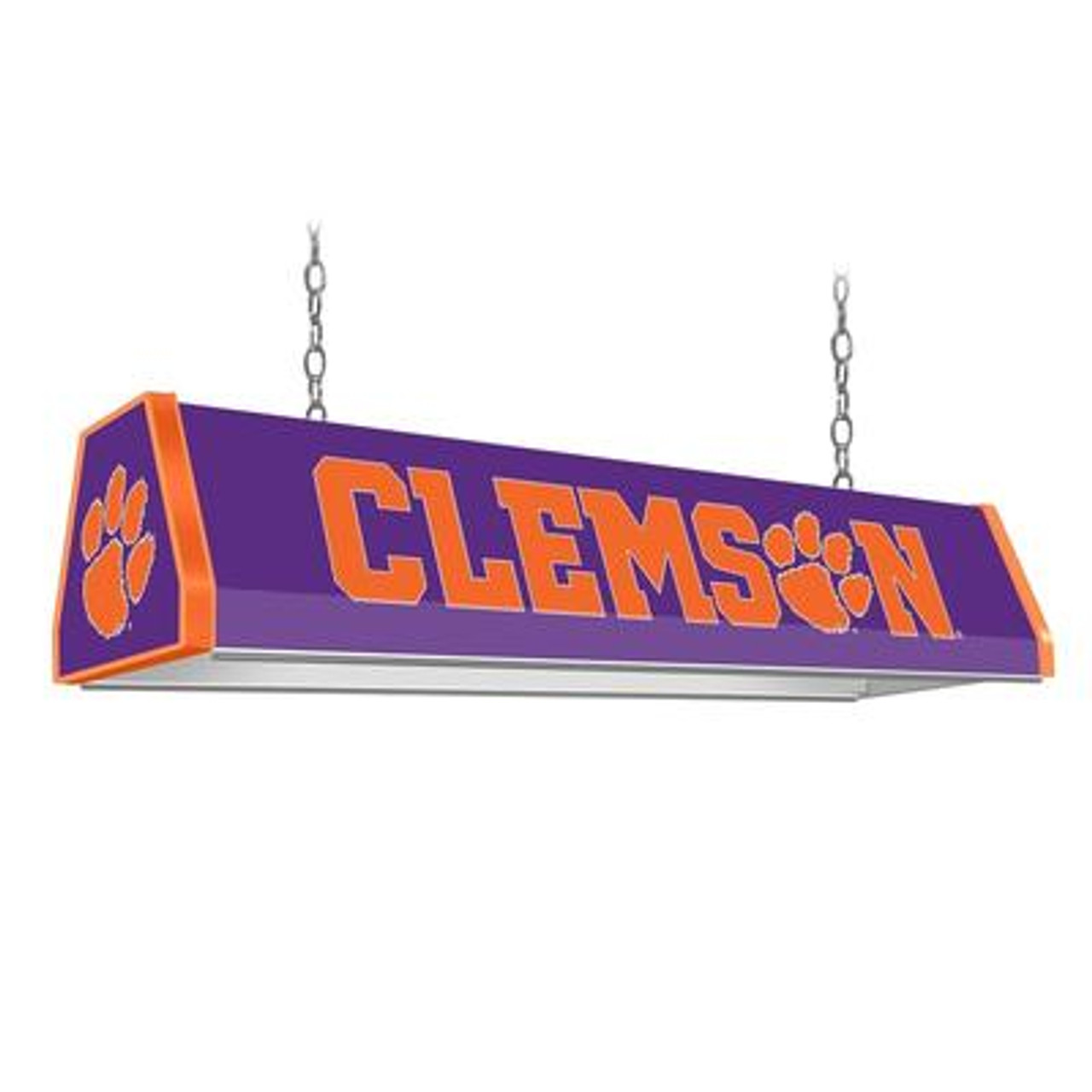 Clemson, Tigers, University of, Standard, Billiard, Pool, Table Light, 2-Colors, Black, Red, Logo, NCCLEM-310-01A, The-Fan Brand, 688099299033