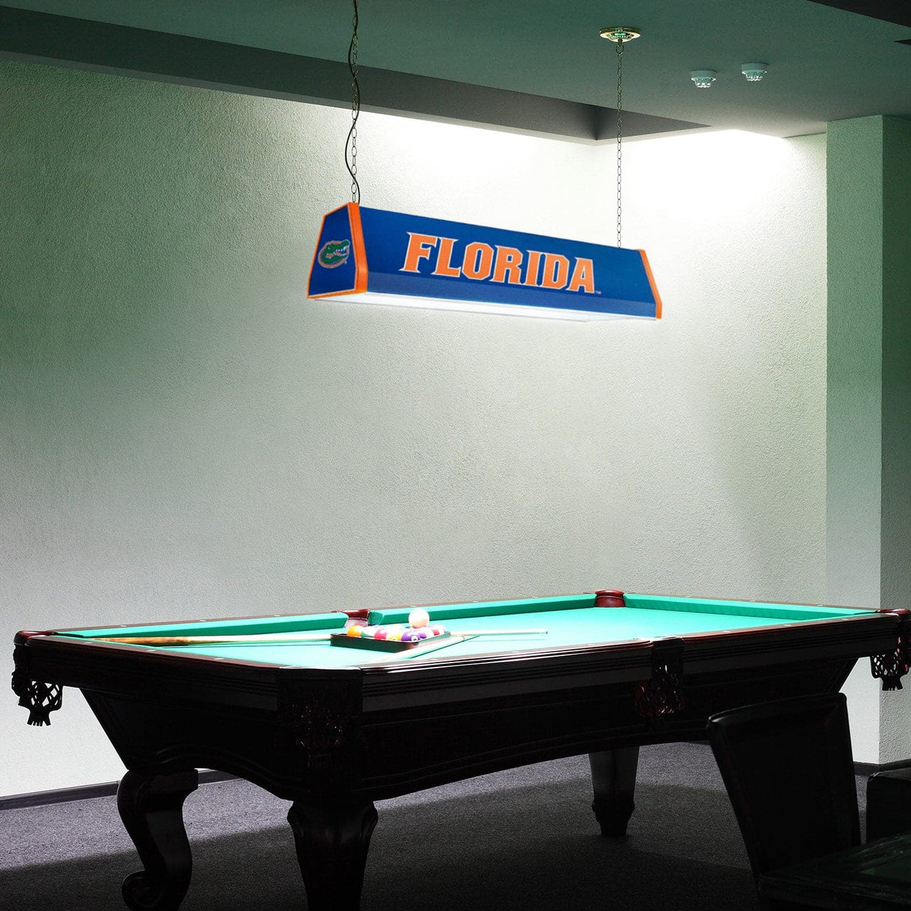 Florida, FL, Gators, University of, Standard, Billiard, Pool, Table Light, 2-Colors, Black, Red, Logo, NCFLGT-310-01, The-Fan Brand, 666703466781